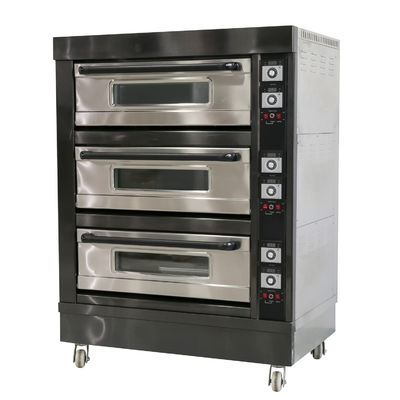 2/3/4/6/9 Taças Capacidade Comercial Pão de Pão Pizza Bolo Cozinha Gas Forno Elétrico