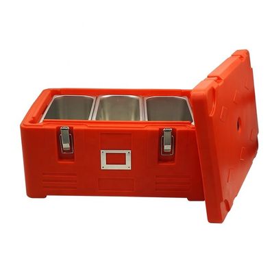Container de caixa de almoço de plástico isolado para transporte de peixe, microondas e caixa de lavagem de pratos