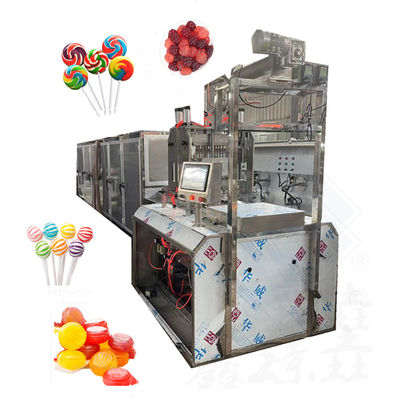 Máquina automática de fabricação de pastilhas de açúcar do tipo &quot;Lollipop&quot; com capacidade de 40-50 kg/h