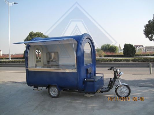 Street Food Trike Bike Café Crepes Carrinho de comida com Bicicleta Motocicleta Food Truck 220*160*210