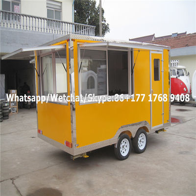 Caminhão de alimentos móvel com máquina de algodão doce e carrinho 2300*1650*2300mm Voltagem 220V