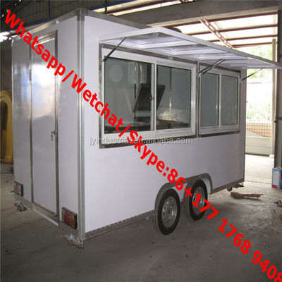 Caminhão de alimentos móvel com máquina de algodão doce e carrinho 2300*1650*2300mm Voltagem 220V