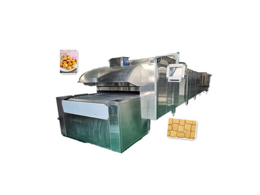 Forno de túnel fácil de usar para torradas de pão Pita em padarias industriais