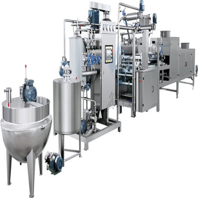 Máquina de fabricação de doces duros de alta capacidade com tamanho 1900x980x1700mm e tensão 220V