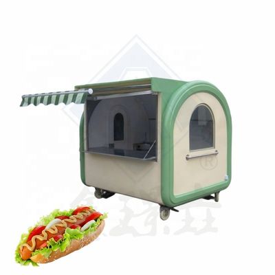 Longa vida útil Alimentos móveis Snack Carrinho de comida de batata espiral com equipamento personalizado