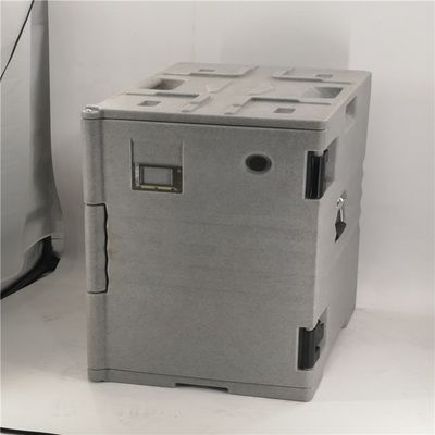 Conservar alimentos aquecidos em recipientes de polietileno com equipamentos de aquecimento