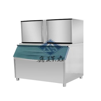 Máquina de fabricação de cubos de gelo 2000 kg/24 h para produção de cubos de gelo em ambientes comerciais