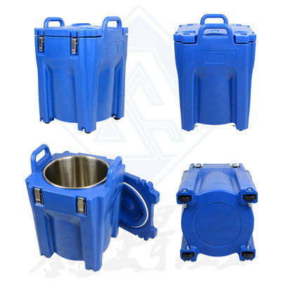 Refrigerador de bebidas de barril redondo portátil isolado para armário de aquecimento de alimentos