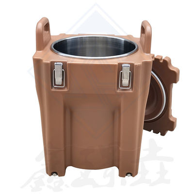 Refrigerador de bebidas de barril redondo portátil isolado para armário de aquecimento de alimentos