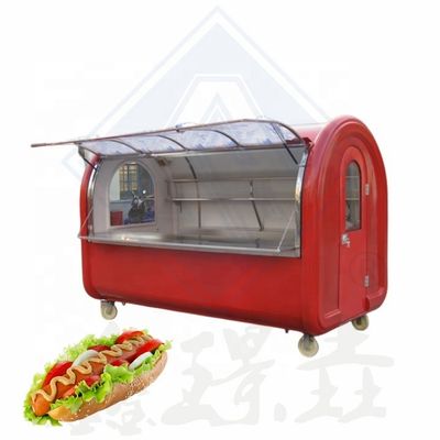 Design moderno de carrinhos de comida para motocicletas móveis Carrinhos de comida para cachorros quentes