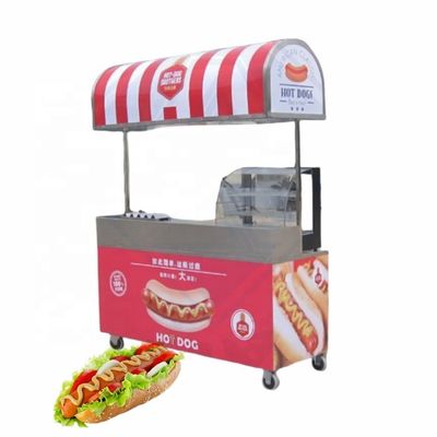 Carrinho de alimentos de aço inoxidável para carne batatas fritas longa vida útil Carrinho de mão de carrinho