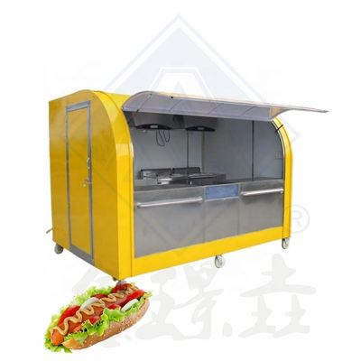 Carrinho de alimentos de aço inoxidável para carne batatas fritas longa vida útil Carrinho de mão de carrinho