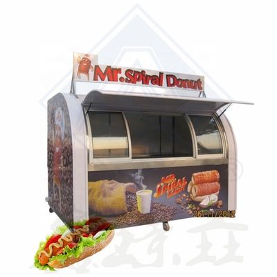 Carrinho de alimentos de aço inoxidável para carne batatas fritas longa vida útil Carrinho de mão de carrinho