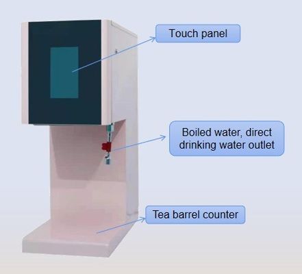 Material de habitação Aço inoxidável JYT-5P 2022 Máquina automática de fazer chá com 12 funções