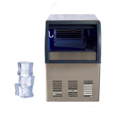 Máquina de fabricação de cubos de gelo industriais com operação automática e compressor Sanyo