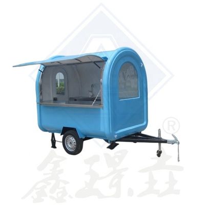 Caminhão de reboque de carrinhos de comida móveis ao ar livre com equipamento personalizado e sistema elétrico