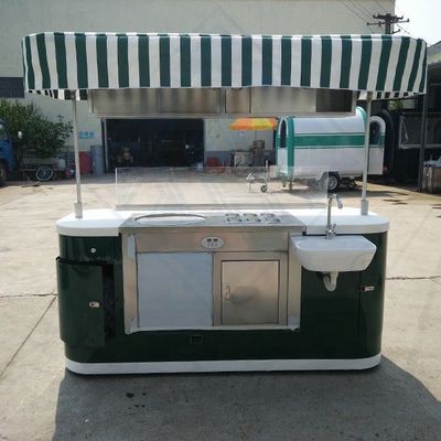 Longa vida útil Carrinho de comida móvel Equipamentos personalizados e reboque de suco com rodas