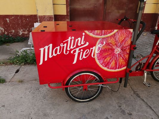 Longo Período de Vida útil Carrinho de Alimentos Triciclo Bike para Caminhão Móvel de Alimentos Multifuncional
