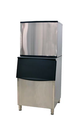 Máquina de fabricação de cubos de gelo comerciais de aço inoxidável 1000 kg/dia com função automática