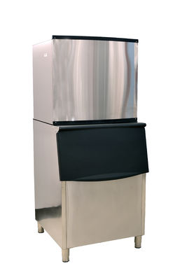 Máquina de fabricação de cubos de gelo comerciais de aço inoxidável 1000 kg/dia com função automática