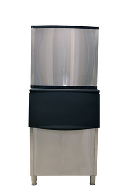 Máquina de fabricação de cubos de gelo comerciais de aço inoxidável 1000 kg/dia com função automática