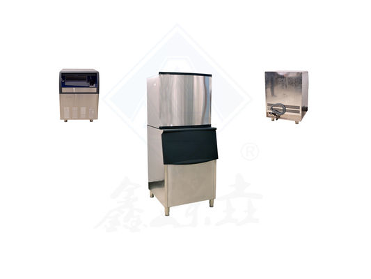 Aço inoxidável comercial 10 toneladas por dia Máquina de gelo de cubo Alta produtividade