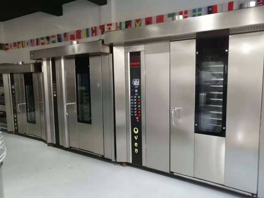 32 Forno rotativo de bandeja 380V Consumo de electricidade 52,5kwh para as necessidades industriais de panificação