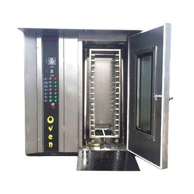 32 Forno rotativo de bandeja 380V Consumo de electricidade 52,5kwh para as necessidades industriais de panificação