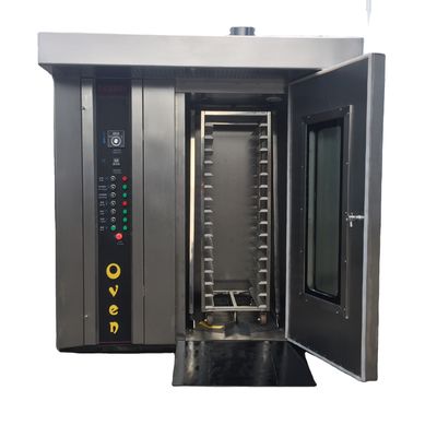 1800X2000X2200mm Forno rotativo de pão comercial totalmente automático com 1 rack