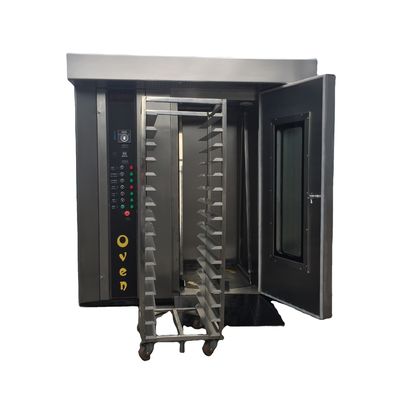 1800X2000X2200mm Forno rotativo de pão comercial totalmente automático com 1 rack