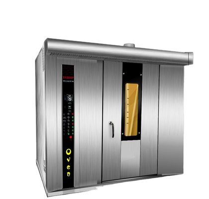 1800X2000X2200mm Forno rotativo de pão comercial totalmente automático com 1 rack