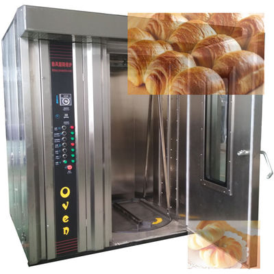 Fonte de aquecimento Elétrico/Diesel/Gás 32 bandejas Forno rotativo Forno rotativo para pão automático