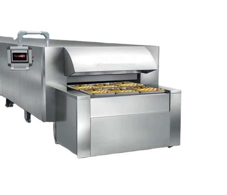 Forno de túnel elétrico avançado para produção de bolo de pão e biscoitos em produtos lácteos