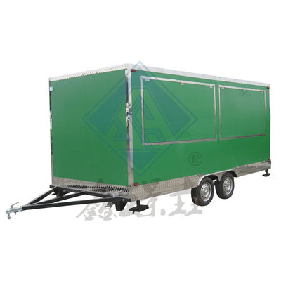500CM Industrial Comercial Quadrado Single/Double Axles Carrinho de alimentos móvel Food Truck