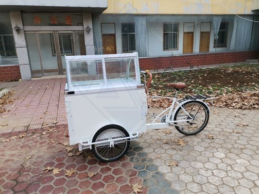 Bicicleta elétrica para entrega de alimentos Matéria-prima Máquinas de leite Função Venda de alimentos