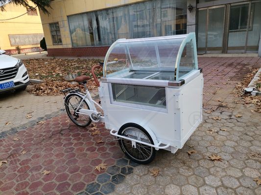 Bicicleta elétrica para entrega de alimentos Matéria-prima Máquinas de leite Função Venda de alimentos