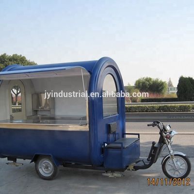 Longa vida útil Motociclo Triciclo Sorvete Caminhão de alimentos com cozinha totalmente equipada