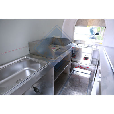 Longa vida útil Motociclo Triciclo Sorvete Caminhão de alimentos com cozinha totalmente equipada