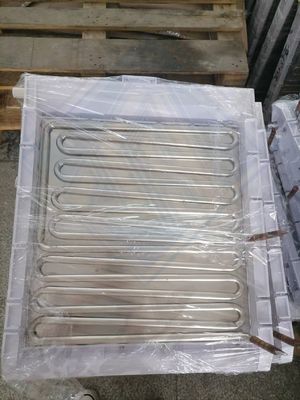 Fabricante de gelo de cobre Condensador de evaporação 5 * 14 automático completo para máquina de fabricação de cubos de gelo