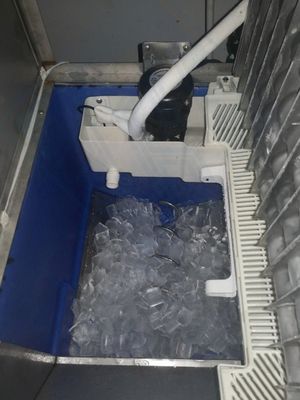 14x13 Cubo máquina de gelo evaporador com 1kg de peso e compressor de refrigeração