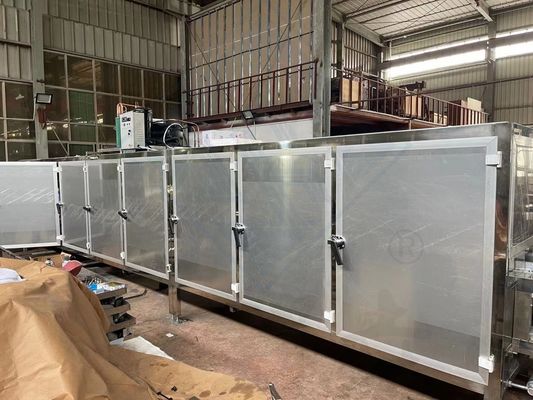Túnel de refrigeração personalizável para a máquina de fabricação de doces de goma em lojas de alimentos e bebidas
