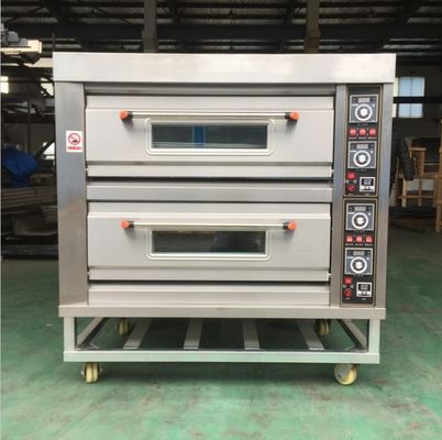 Forno de pizza de 2 decks e 4 bandejas perfeito para a padaria em equipamentos de hotel de uso geral