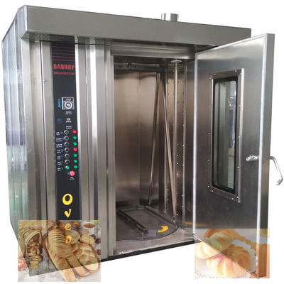 Fonte de aquecimento elétrica/diesel/gás Forno rotativo automático para fazer pão 16/32/68