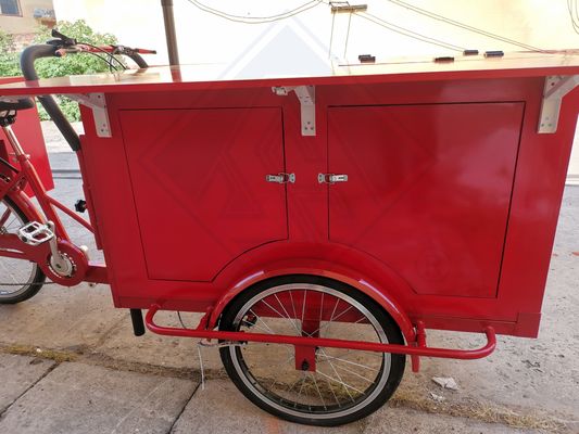 Caminhões de comida em Vintage Trailer Mobile Cafe Food Bike Carrinho de vendas com opções de varejo