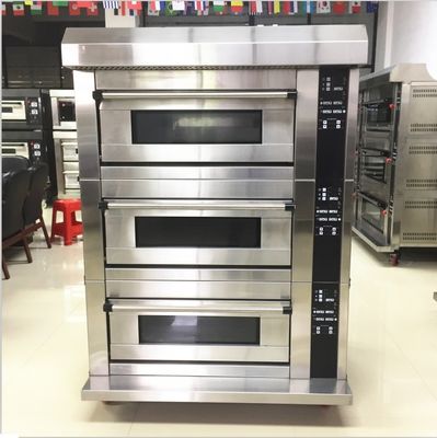 Forno de pizza de 2 decks e 4 bandejas perfeito para a padaria em equipamentos de hotel de uso geral