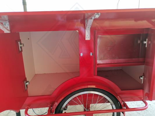 Caminhões de comida em Vintage Trailer Mobile Cafe Food Bike Carrinho de vendas com opções de varejo