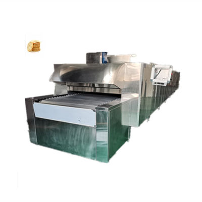 48KW/H Commercial Pão Francês Automático Cupcake Forno de túnel de gás