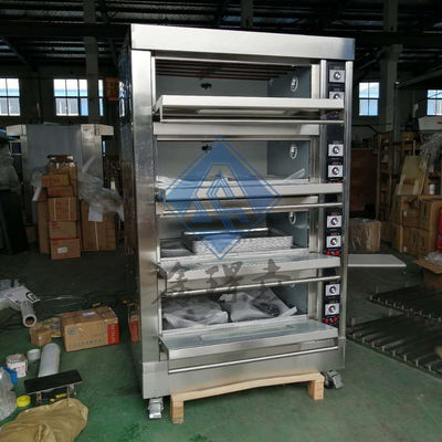 0.1kw Forno a gás de padaria comercial 3/4 deck Forno a gás de pizza de padaria / Forno de convecção a gás
