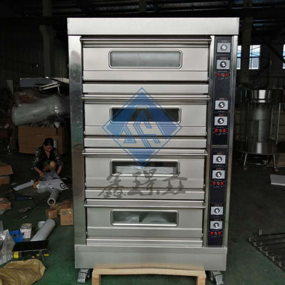 0.1kw Forno a gás de padaria comercial 3/4 deck Forno a gás de pizza de padaria / Forno de convecção a gás