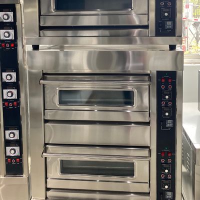 Máquinas de panificação Forno de panificação de pão a gás de 3 andares para o trigo Fabricação de pão Pita